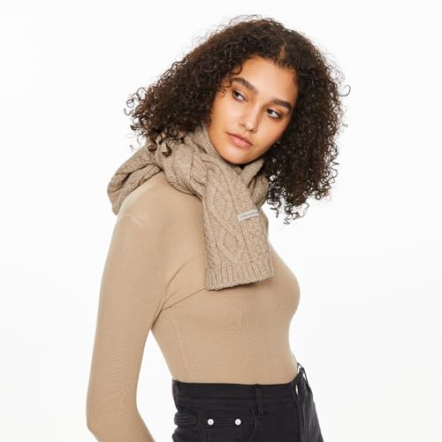 Surblue Winter Thick Cable Knit Wrap Cold Weather Cozy Chunky Knit Long Warm Scarf for Women and Men2