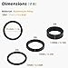TRIWONDER Bicycle Headset Spacer Bike Carbon Fiber Headset Spacer Bike Stem Spacers Fit for MTB BMX Mountain Bike Road Bikes 2mm 5mm 10mm (12 Pieces)