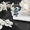 ZS 1 Pair Single Flare Gauges for Ears, Solid Glass Ear Gauge Plugs Earrings 6g - 9/16 Available for Women Men, Clear Ear Stretch Expanders (Clear,0g) #3