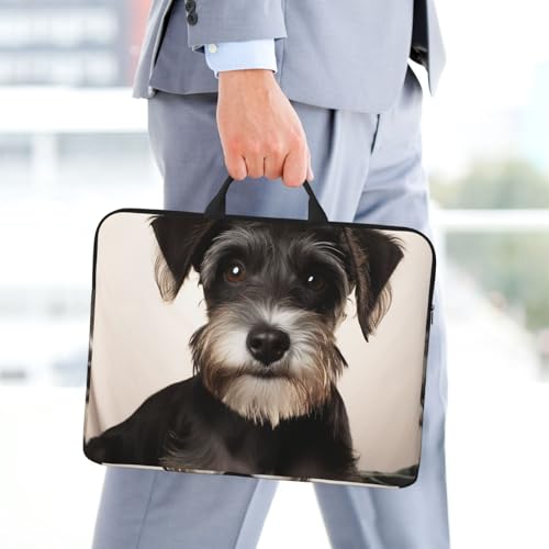 Maletín para portátil 14 pulgadas Cute Schnauzer miniatura 5