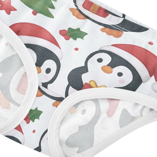Girls' Sport Panties Comfort Color for Toddler Christmas Penguins4