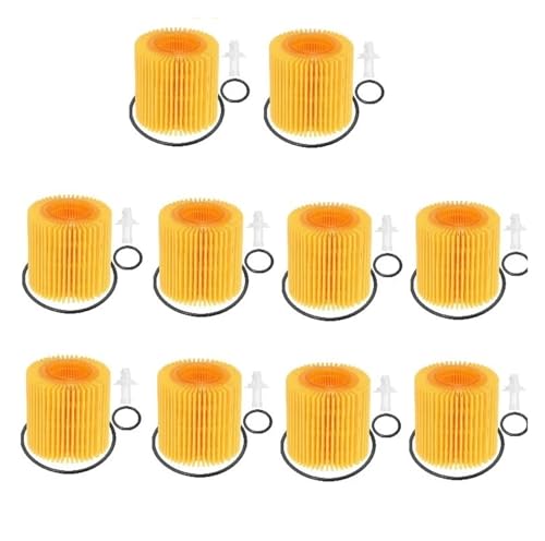 オイルフィルター 10個入り と互換性がある トヨタ カローラ C-HR アリオン オーリス アベンシス プリウス RAV4 ヴェルソ ヤリス と互換性がある レクサス CT200H NX200 04152-37010 04152YZZA6