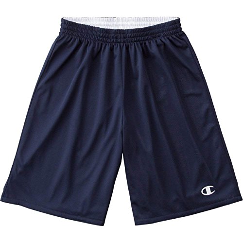 [チャンピオン] ハーフパンツ ワンポイントロゴ リバーシブルパンツ<男女兼用>(ロング丈) バスケットボール REVERSIBLE CBR2350 ネービー XXL
