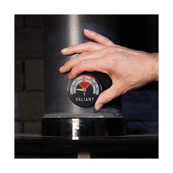 Valiant Magnetischer Kaminofen und Ofenthermometer, Rot, 63mm – Bild 3