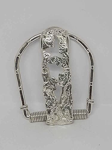 Pince à billets argent artisanale 7x5 cm pour vos déplacements - 2