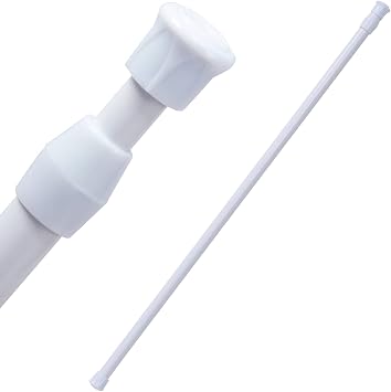 Astro 731-04 Tension Rod, Spring Type, White, Width 21.7 - 35.4 inches 55 - 90 cm, Diameter 0.5 inches 1.3 cm, Load Capacity Approx. 2.2 lbs 1 kg, Tension Rod, Easy to Install, Telescoping Rod, Pole