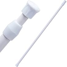 Astro 731-04 Tension Rod, Spring Type, White, Width 21.7 - 35.4 inches 55 - 90 cm, Diameter 0.5 inches 1.3 cm, Load Capacity Approx. 2.2 lbs 1 kg, Tension Rod, Easy to Install, Telescoping Rod, Pole
