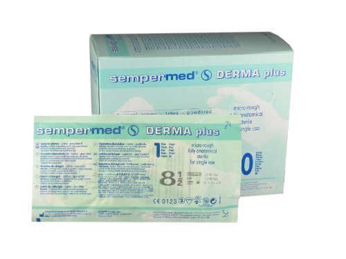 Lohmann & Rauscher Sempermed Derma Plus - Guantes sanitarios (50 pares, talla 8,5)