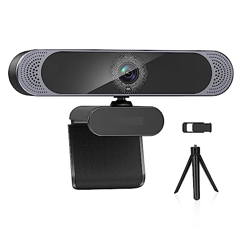 HDADD Webcam, 4K 1080P FHD Webcam USB Auto Focus Web Camera PC Computer WebCamera for transmisión en Vivo Video Llamada Conferencia Trabajo(4K)