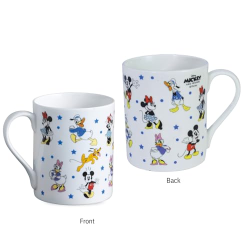 Image of Clay Craft - Official Disney Mugs : Mickey & Friends Print, Fine Ceramic Coffee Mug, 360 Ml |Cartoon Character Gift Mug for Kids & Adults | Microwave & Dishwasher Safe