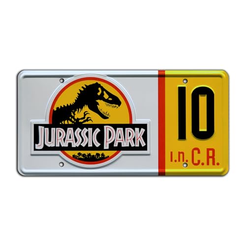 Jurassic Trilogy | # 10 | Metal Stamped License Plate