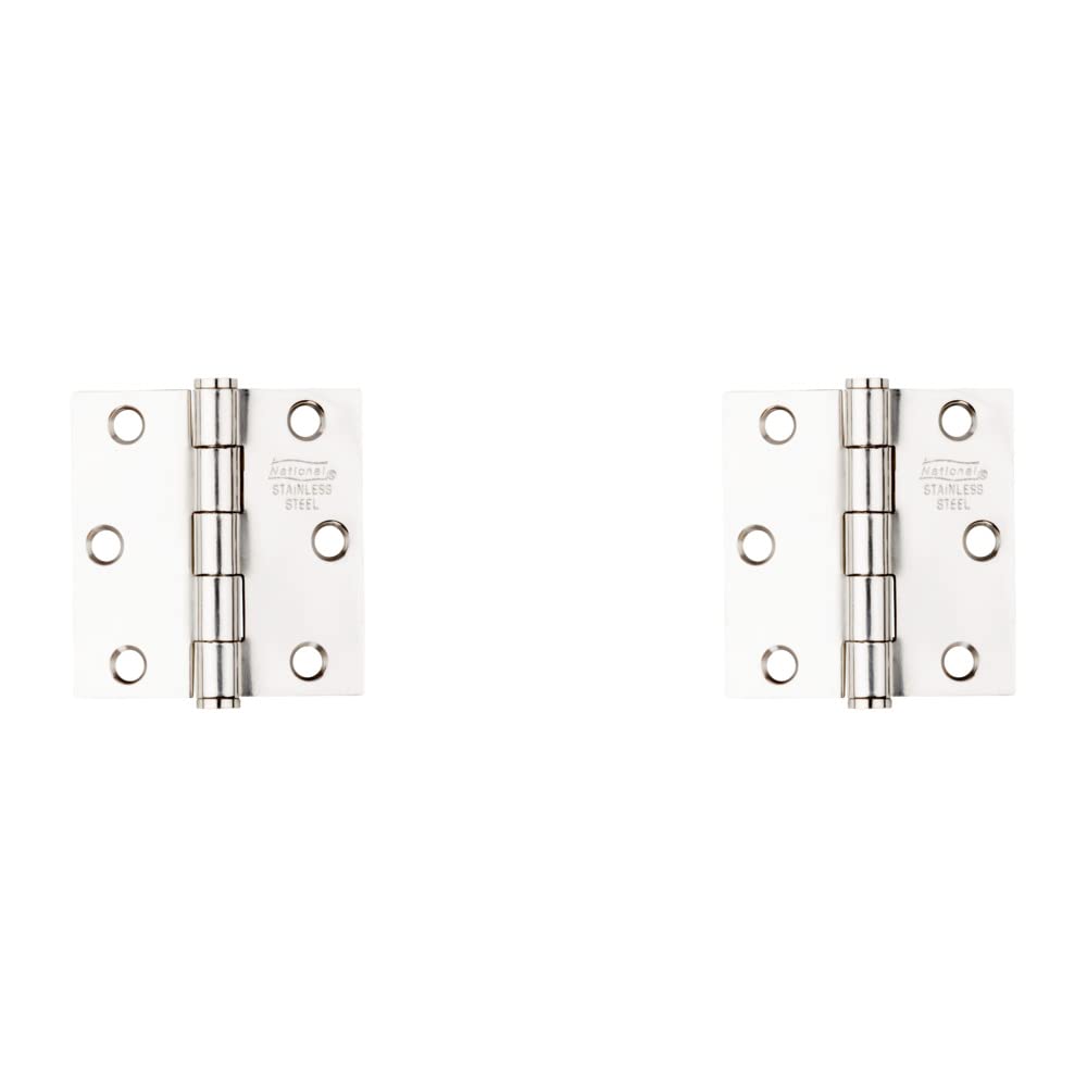 National Hardware N276-972 V514 Door Hinges in Stainless Steel, 2