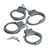 Fun Express - Plastic Handcuffs W/2 Keys - Toys - Active Play - Gags & Magic - 12 Pieces