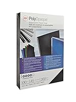 GBC PolyOpaque Umschlagmaterial, 300 Micron, A4, 100 Stück, weiß