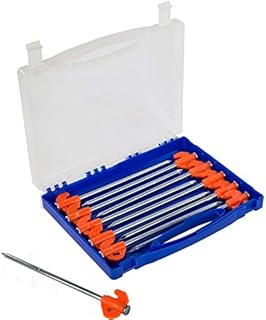 Regatta 20 Pack Extra Strong Outdoor 8 Inch Rock Tent Pegs With Case