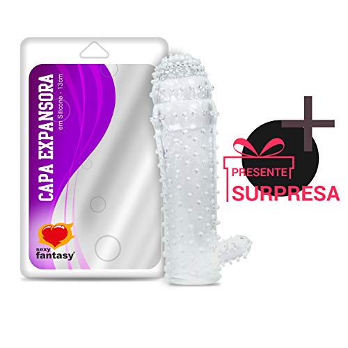 Capa Peniana Super Expansora 14cm Pênis Maior + Brinde + Brinde