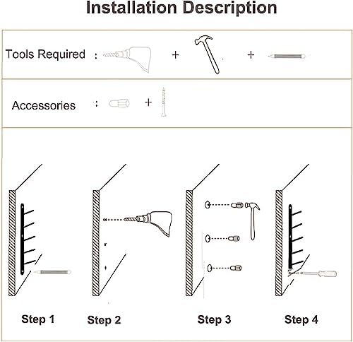 8-Tier Wall Mount Storage Rack for Yoga Mats & Foam Rollers - Black Shelf Organizer for Pilates Gear, Resistance Bands, Holds Up to 6" Diameter Items