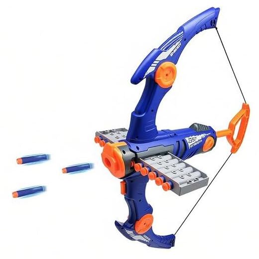 APOCALYPSE SHOOTING foam dart bow - compatible with NERF kids toy archery set,12-Dart Clip Foam Bullets