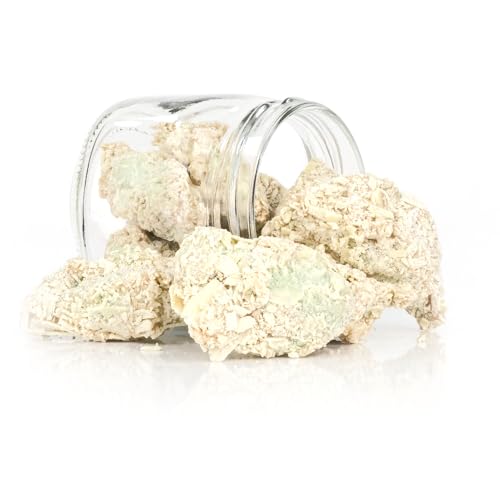 Trufas de Chocolate Blanco con Crema de Pistacho y Escamas en Frasco 5 Uds, Trufas de Belorado, chocolate Belga y Rocas de Chocolate, Lata de Trufas Magicas, Pack de Chocolates para Regalar CHAMBALL