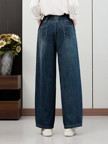 Women's Mid-Rise Waist High Stretch Bootcut Jeans Embroidery Denim Pants with Pockets3