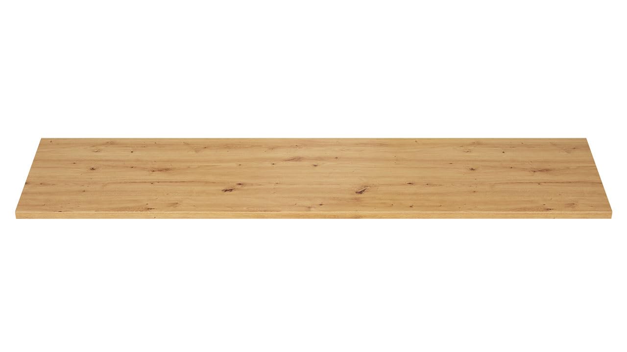 Mirjan24 Arbeitsplatten Küche Retroline, Vielzahl von Größen, Farbe: Eiche Artisan, Küchenarbeitsplatten, Laminatplatte, Matt, Höhe: 38 mm, Tiefe: 60 cm (Gerade Platte, Länge: 260 cm)