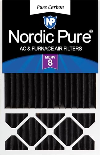 Image of Nordic Pure 16x25x5 Honeywell /Lennox Replacement MERV 8 Air Filter 1 Pack | Actual Size: 15 3 /4 x 24 3 /4 x 4 3 /8 Made in USA, Pleated HVAC Odor Filtration, Pet, Cooking & Household Smell Control
