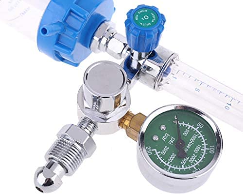 TREND-ASPIRE Nursing Homes, And Home Care Patients Glass Oxygen Flow Meter with Regulator and Polycarbonate Humidifier Bottle for Adults - Precise Oxygen Flow TREND-ASPIRE Nursing Homes, And Home Care Patients Glass Oxygen Flow Meter with Regulator and Polycarbonate Humidifier Bottle for Adults - Precise Oxygen Flow