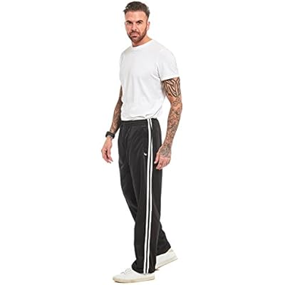 open hem mens tracksuit bottoms