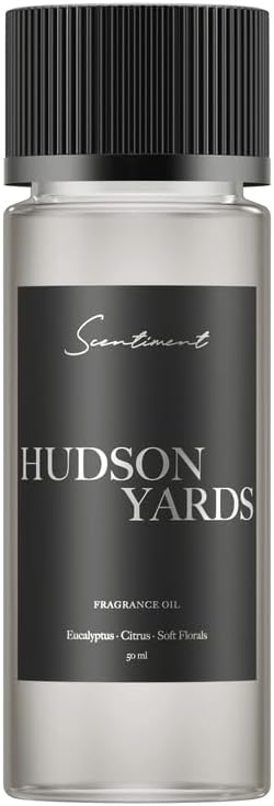 Diffuser Oil - Hudson Yards | Aromatherapy Home Fragrance | Inspired by Equinox® Hotel | Luxurious Scent with Notes of Eucalyptus, Citrus, Soft Florals (120 mL)