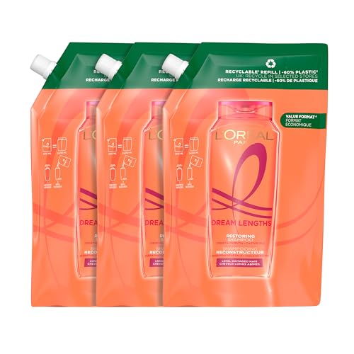 L'Oréal Paris Elvive Dream Long Pack 3 Champú Reconstructor para pelo largo y dañado refill 500ml