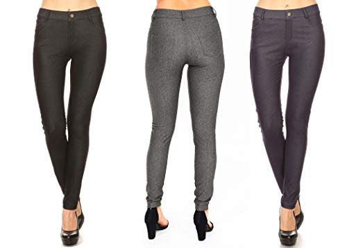Image of YELETE Women's Basic Five Pocket Stretch Jegging Tights Pants