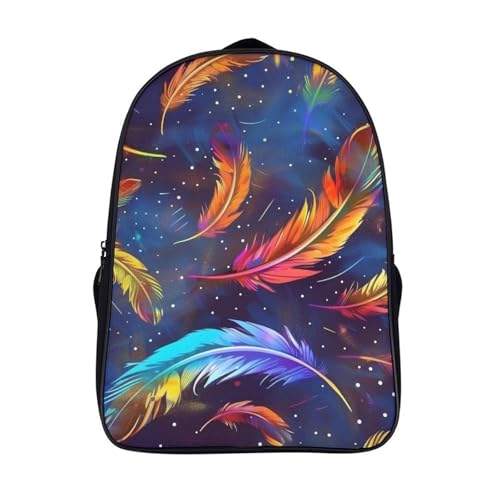 Mochila para niños Colourful Feathers bolsa escolar infantil de 40x28x16cm