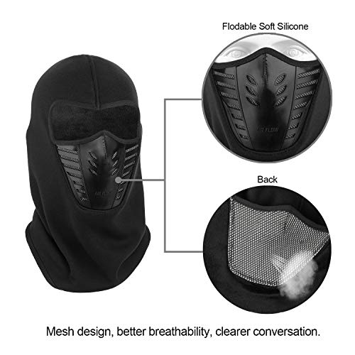 Tagvo Balaclava Ski Mask, Winter Fleece Headwear Riding Hood For Men Women #TOP3