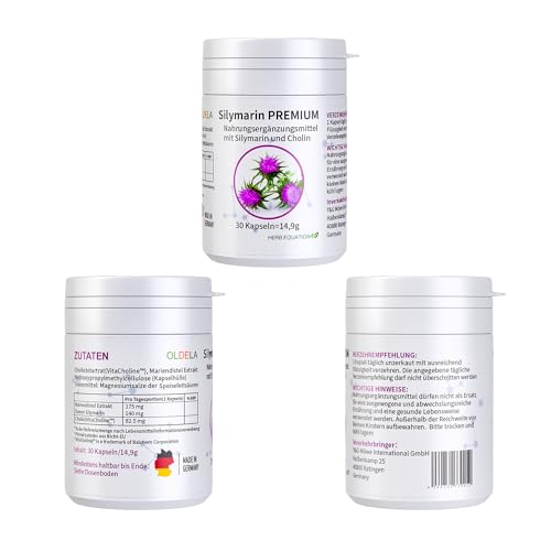 OLDELA SILYMARIN PREMIUM mit Cholin für deine Leber und Mariendistel (80% Silymarin) vegan und produziert in Deutschland – Bild 6