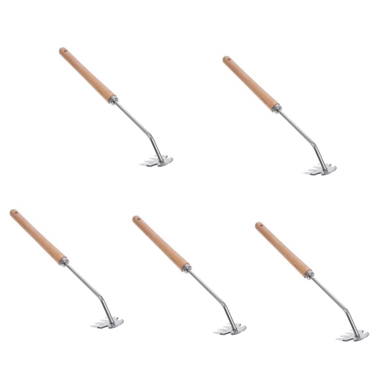 POPETPOP 5 Piezas herramientas de deshierbe Utensilio para eliminar hierbas en el jardín Herramienta para deshierbar el jardín herramientas manuales de jardinería desyerbador de mano haya