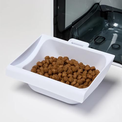Closer Pets MiBowl Automatischer selektiver Mikrochip-Futterspender für Haustiere (CP500) – BPA und BHT freier Napf mit geschlossener Rückseite für kleine bis mittelgroße Katzen und kleine Hunde, Weiß