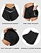FireSwan Crossover Athletic Shorts for Women 2 in 1 Flowy Running Shorts with Pockets Spandex Butterfly Workout Tennis Skorts Black