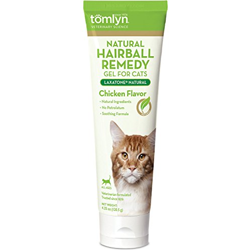 Tomlyn Laxatone Natural Hairball Remedy Gel for Cats - Chicken Flavor (2 Pack)