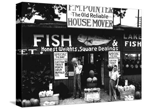 ART.COM Stretched Canvas Print Roadside Stand near Birmingham, Alabama by Walker Evans, 16