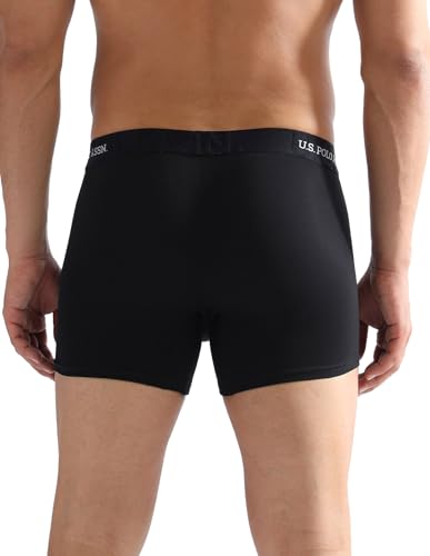 Image of U.S. Polo ASSN. Mens ET007 Anti Microbial Essential Long Underwear Trunk with Pouch Opening -Pack of 1