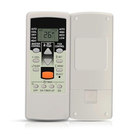 Mando a Distancia Universal Aire Acondicionado Compatible con Fujitsu y General, Funciones Avanzadas, 4 Velocidades de Ventilador, Compatible con Todos los Modelos Split, LCD Retroiluminado