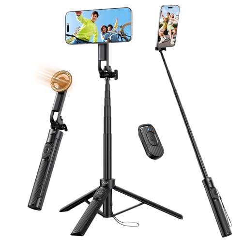 Trípode magnético para iPhone que evita caídas al tomar selfies