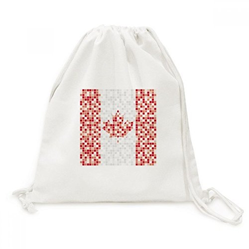 Sac à dos cordon motif Canada en toile idée cadeau souvenir voyage