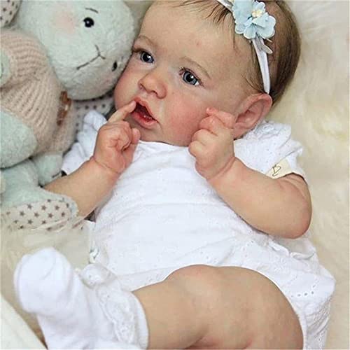 SHENGX Boneca baby reborn,bebe reborn silicone sólido molinho vinil de corpo inteiro - conjunto de b