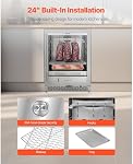 Réfrigérateur de Vieillissement à Sec de 99 lbs pour Steaks, Réfrigérateur de Vieillissement de Viande avec Contrôle Précis de la Température et de l'Humidité, Conception Autonome ou Sous Comptoir, Sel de l'Himalaya Non Inclus