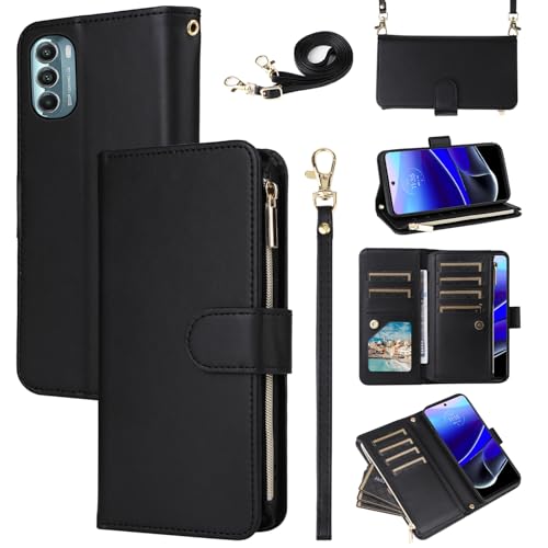 Étui en cuir synthétique de luxe pour Motorola Moto G Stylus 5G 2022 à rabat chic