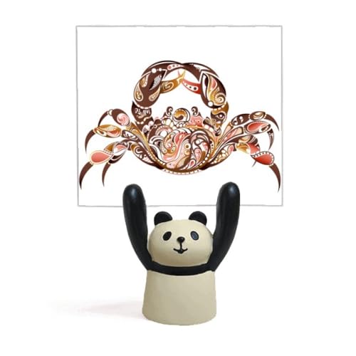 Crabe support pour mémo rigolo avec pince métallique robuste pour cartes