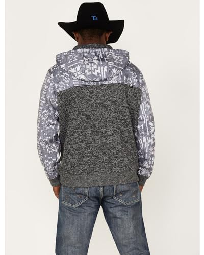 HOOEY Mens Jimmy Hoody M Grey/Aztec4