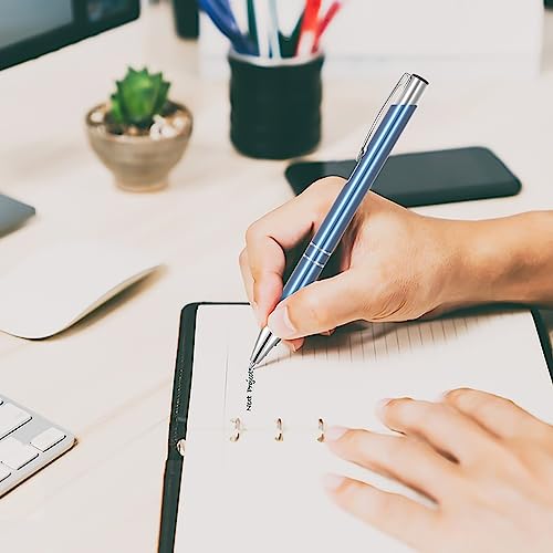 Kingluu Up to 500 Pcs Personalized Ballpoint Pens,FREE ENGRAVING Black Ink Custom Pens with Your Name Logo Message Text for Office Business School Graduation Anniversaries 24 Pcs/Pack(Assorted) - Image 6
