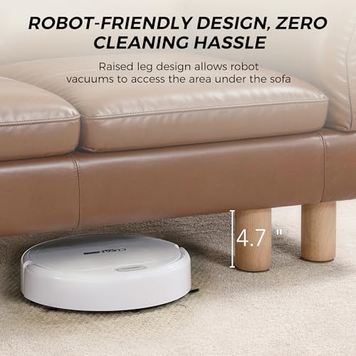 Image of CHITA 161 inch Super Large Sectional Couches for Living Room, Modular Cloud Couch Sectional Sofa, Premium Genuine Leather Sofa, Down Filled, High Density Foam, Real Leather in Saddle, 6 Seat U Shaped